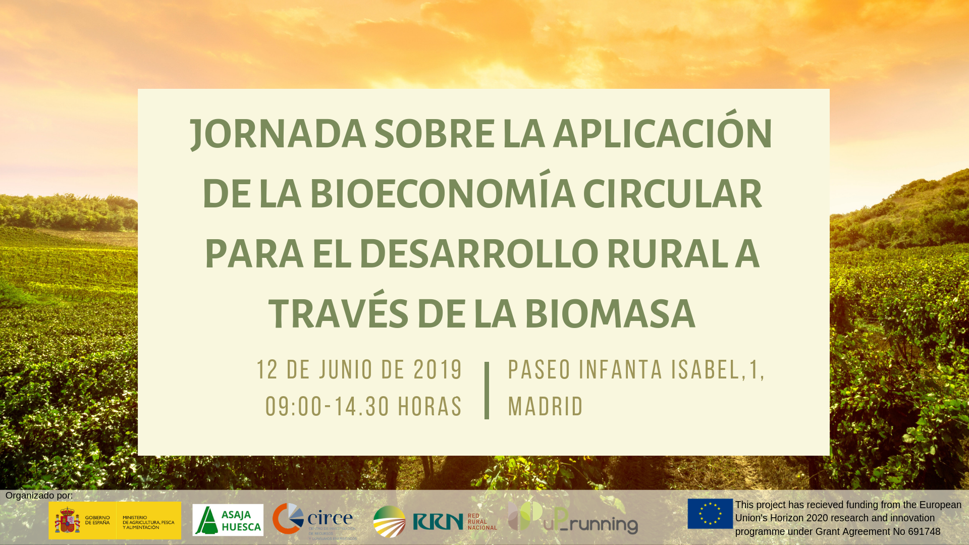 jornada sobre la aplicación de la bioeconomía circular para el desarrollo rural a través de la biomasa
